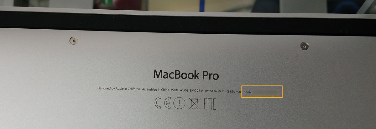 Where To Find Serial Number On Macbook